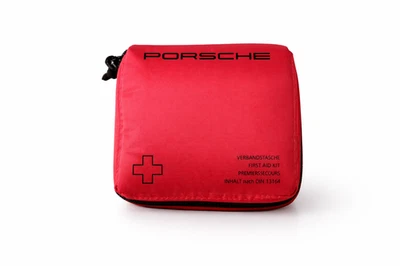 Porsche Verbandstasche Erste Hilfe Kit DIN13164 StVZO Rot 9P1.860.258 bis 02/26 - Bild 1 von 2