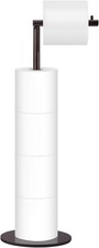 Toilet Paper Holder Stand, Free Standing Roll Oil Rubbed Bronze