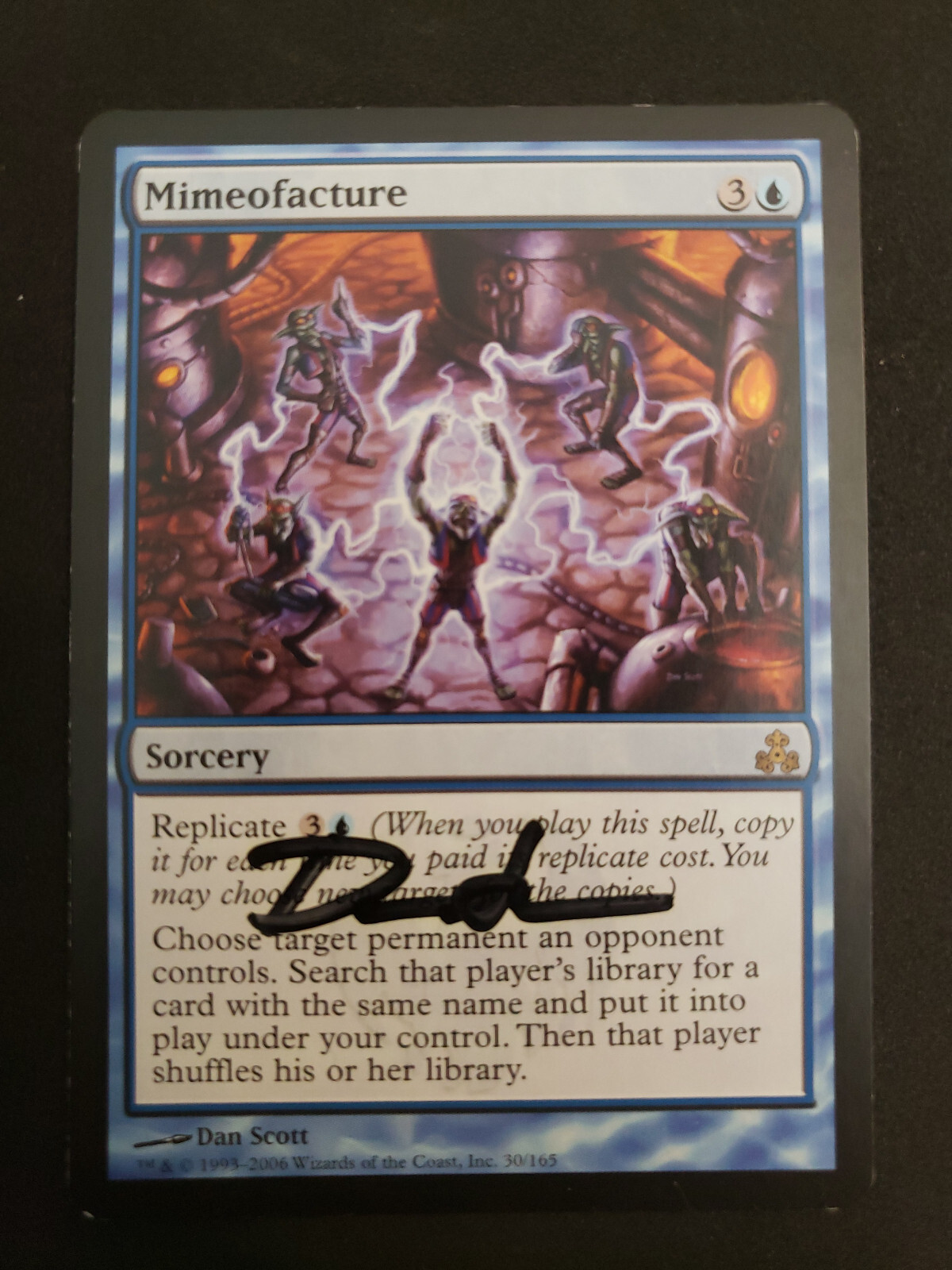 MTG Mimeofacture-Artist Signed (Dan Scott) - Guildpact #30