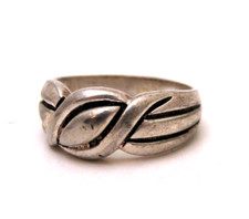 Sterling Silver 925 Twisted Knot Band Ring Size 10 5g
