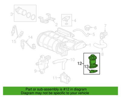 Genuine Honda OEM Valve Set, Egr - Honda 18011-R1A-A00 | eBay