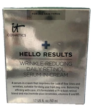 It Cosmetics Hello Results Wrinkle-Reducing Daily Retinol Serum In Cream 1.7 oz