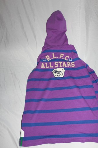 Polo Ralph Lauren Girls Purple Hoodie Purple R.L.F.C. Allstars Bulldog Size 16 - Picture 3 of 4