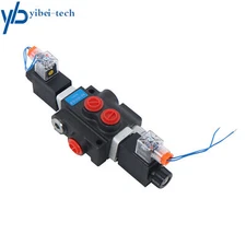 1 Spool Solenoid 12V DC Hydraulic Control Valve Double Acting 13 GPM 3600 PSI