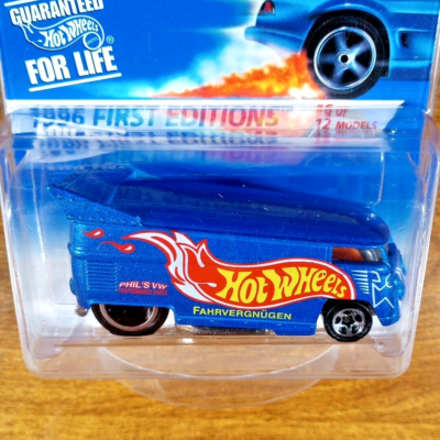 ミニカー HotWheels VW Bus 1996 First Editions Hot Wheels 1996 First Editions Volkswagen VW Drag Bus, 1:64