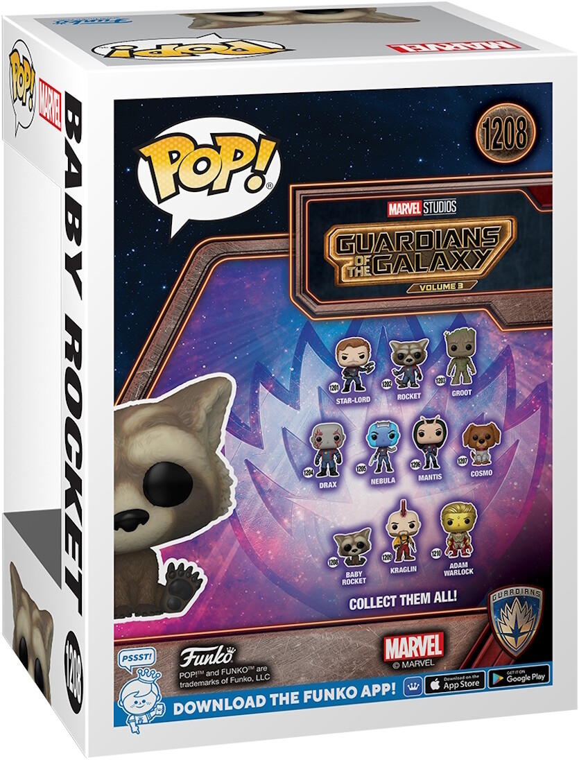 Guardians of the Galaxy Vol. 03 - Baby Rocket 1208 - Funko Pop
