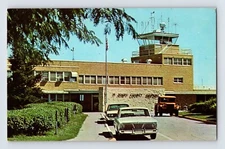 Postcard Indiana Soputh Bend IN Bendix Field Airport 1960s Unposted Chrome