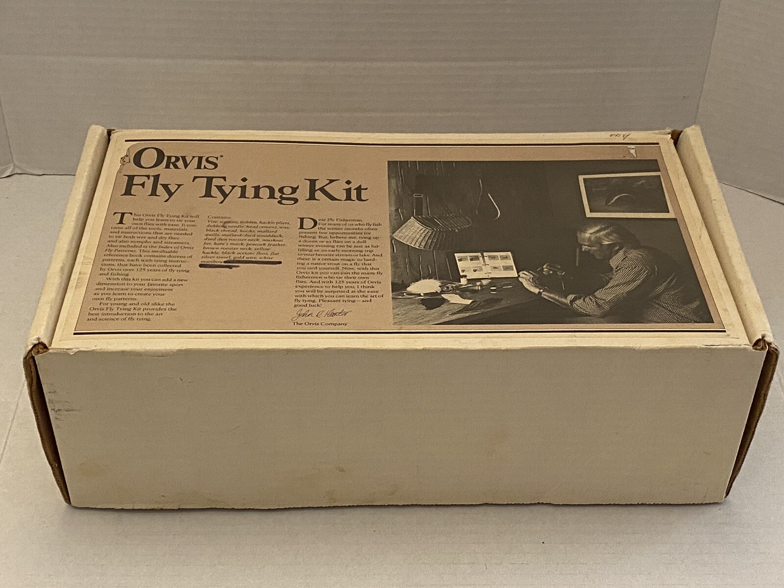 Vintage Orvis Fly Tying Kit eBay