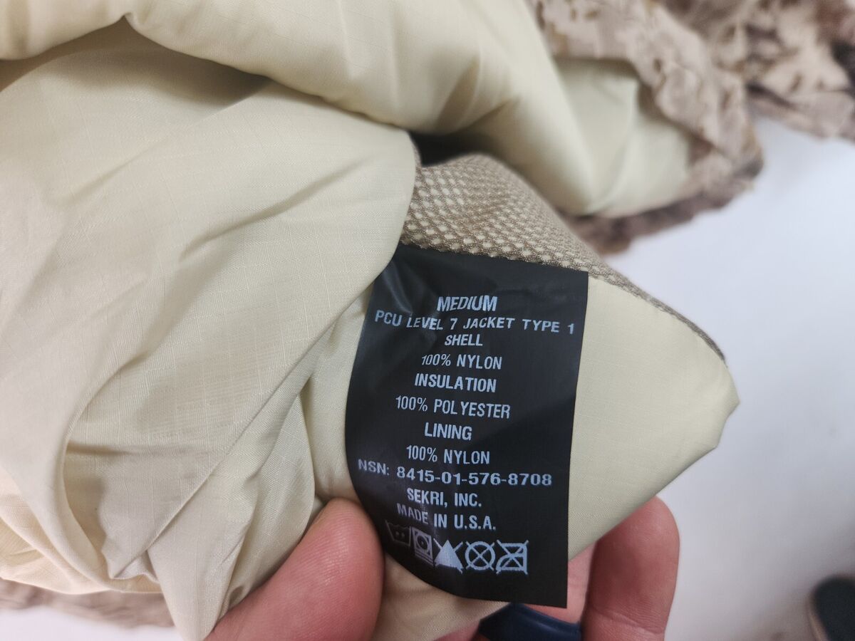 New Halys Sekri PCU L7 Level 7 Type 1 Loft Jacket Medium R New Halys Sekri PCU L7 Level 7 Type 1 Loft Jacket Medium R
