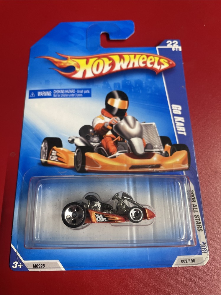 HOT WHEELS 2008 Go Kart #62, Orange, 2008 All Stars