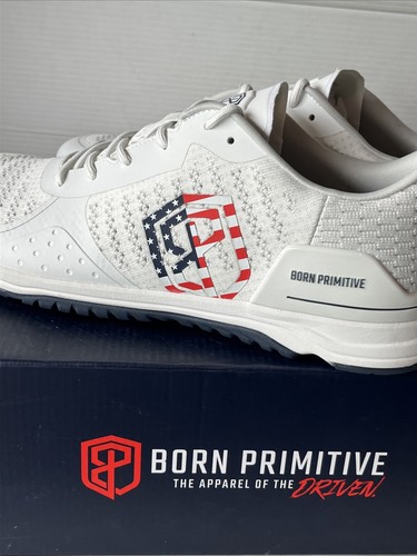 Born Primitive Savage 1 Herren Gr. 15 sportlich Laufen weiß Crossfit Sneaker Schuh - Bild 8 von 12