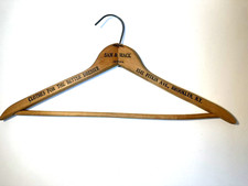 Vintage Sam  Mack Brooklyn NY, Wooden Clothes Hanger 1541 Pitkin Avenue 1C 