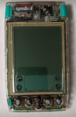 Symbol SPT-1500 Palm III Computer Barcode Scanner w/ Clear Case