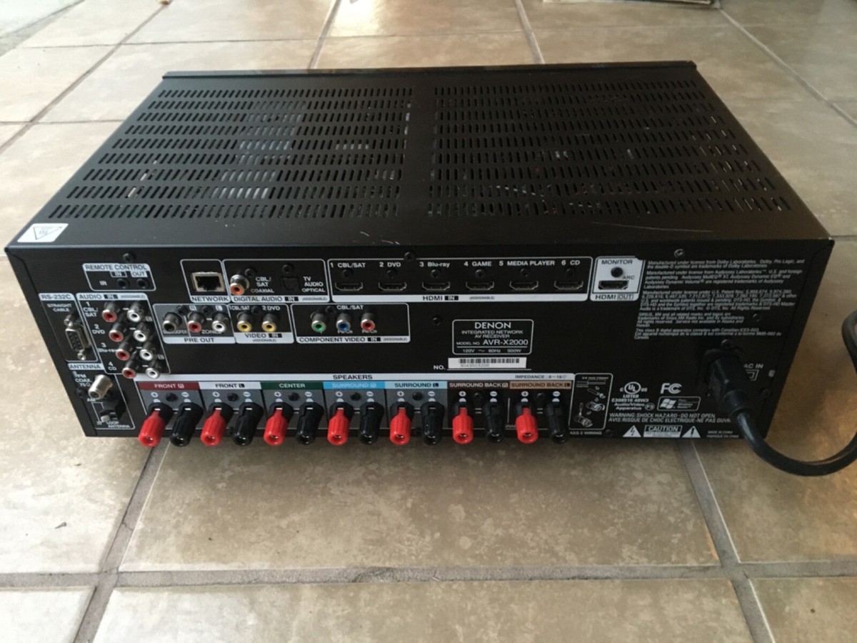 Denon デノン アンプ AVR-X2000 Denon AVR-X2000 IN-Command 7.1-channel home theater receiver
