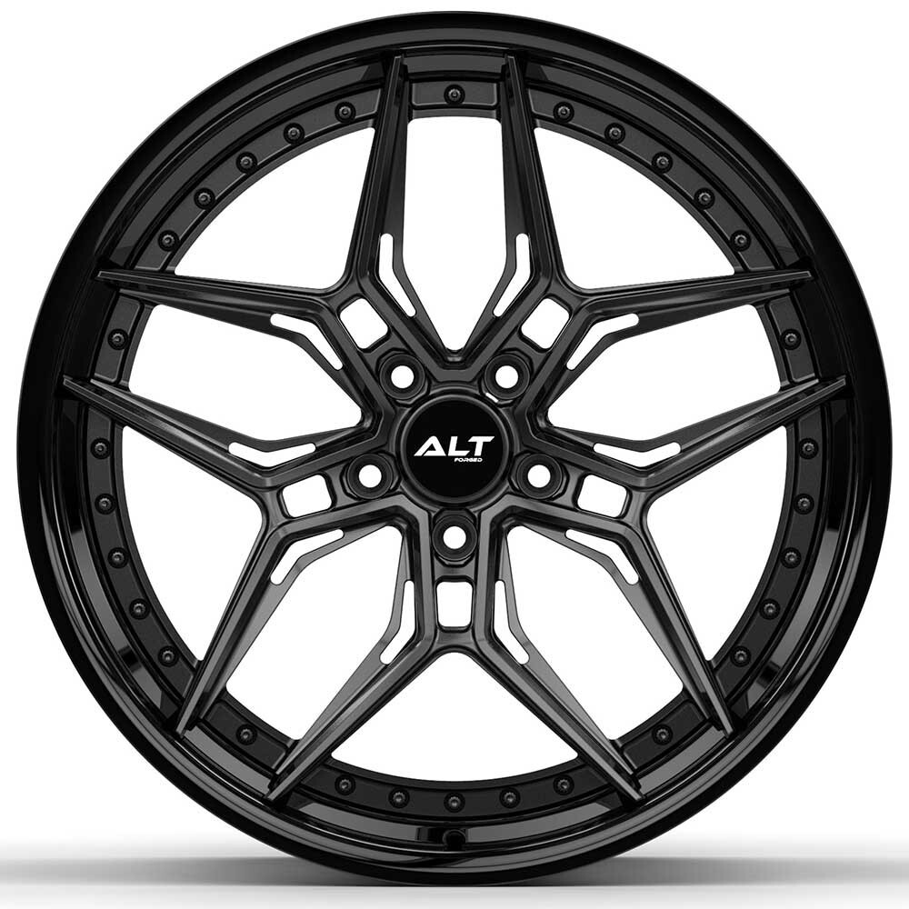 20" 21" ALT DL18 Gloss Black Wheels for Audi R8 2016–2025+