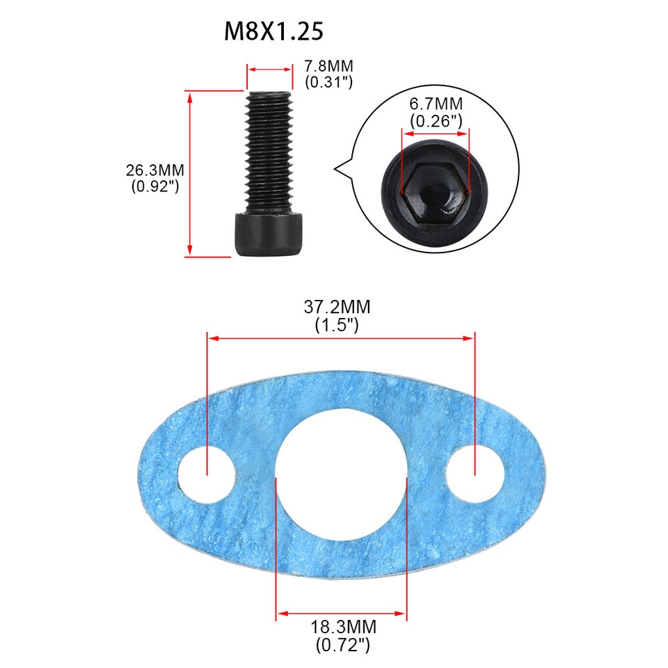 Turbo Oil Drain Outlet Flange Adapter – AN10 Fitting For T25, GT28, GT30, GT35 Turbo