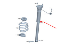 MERCEDES-BENZ GLA H247 AMG Stoßdämpfer hinten A2473263900 NEU Original