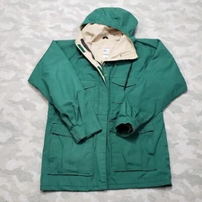 Vintage Frostline Kit Jacket Womens XS Green Zip Up Hooded USA
