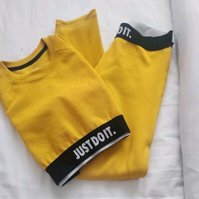 nike just do it ribbed crop top