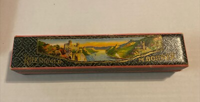 RHEINGOLD M. HOHNER HARMONICA CURVED KEY C MODEL 2474/48M GERMANY VINTAGE