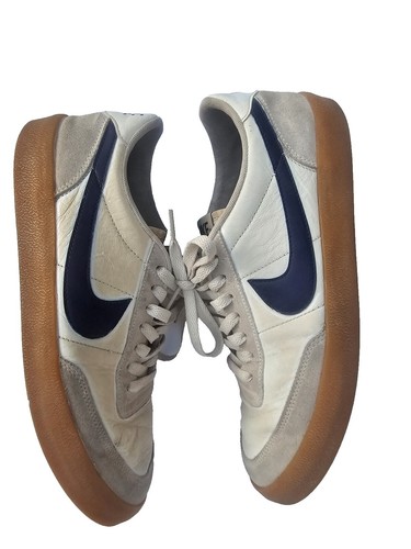 Vintage Nike Blazer AC Strap Leather White Bluegrass Size 12  display picture 3