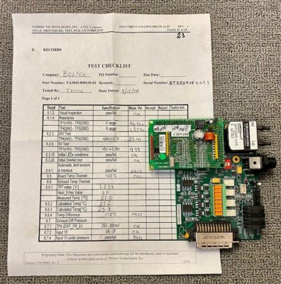 Therma-Wave Timbre Bestek Pcb Test Proc Lb Interface 43-800130 TA3043-800130-01