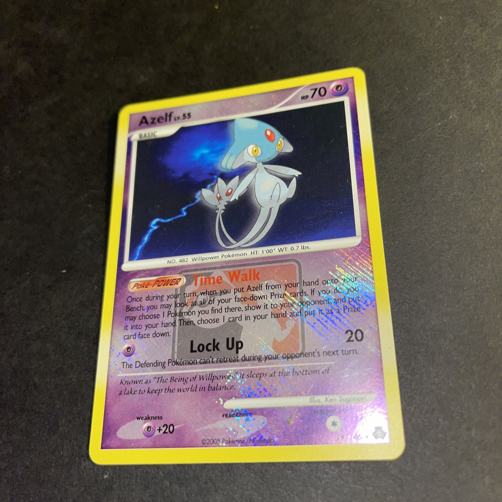 Pokemon Azelf 19/146 League Crosshatch Promo NM-Mint See Pictures