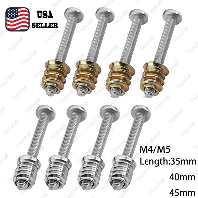 4Pcs Electric Guitar Neck Bolts Screws and Inserts for Guitar and Bass - M4 &M5