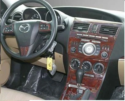 MAZDA 3 MAZDA3 GT GS GX INTERIOR BURL WOOD DASH TRIM KIT SET 2010
