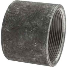 5 Pack Coupling: 2" Malleable Iron, Black Finish, Class 150