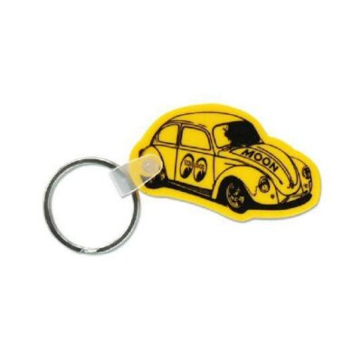 Mooneyes gelber VW Käfer Schlüsselanhänger Bug Key Ring Hot Rod Custom Oldschool