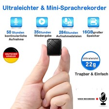 16GB Mini Spion Abhörgerät Wanze Voice Recorder Diktiergerät Spy MP3 Recorder