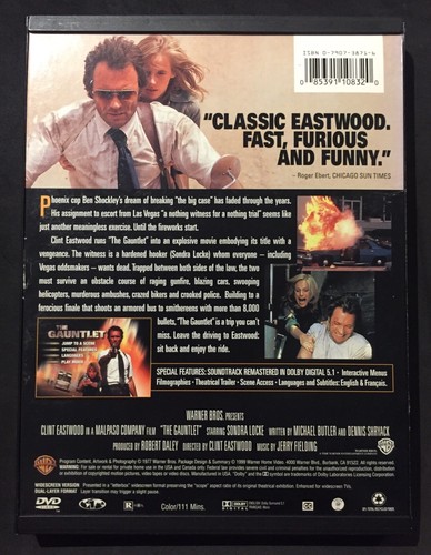 THE GAUNTLET (1977) DVD - CLINT EASTWOOD - ACTION/CRIME - REGION 1 - EXCELLENT - Picture 3 of 3