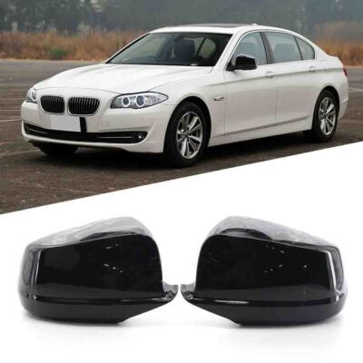 Spiegelkappe Außenspiegel Abdeckung Schwarz Glanz Für BMW F10 Pre-LCI 2011-2013