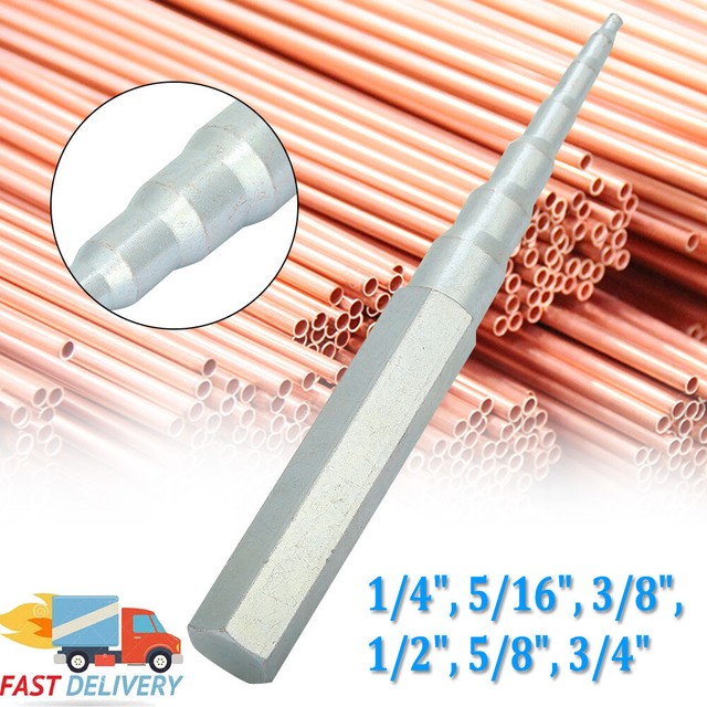 Copper Pipe Tube Expander Swaging Punch Tool 1/4",5/16",3/8", 1/2", 5/8