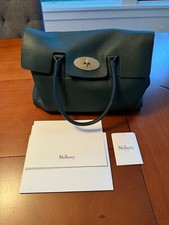 Mulberry Bayswater Tote - Color: Mulberry Green Heavy Grain