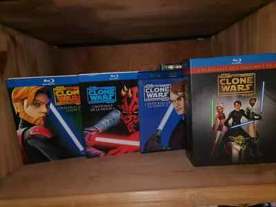 Blu Ray Star Wars The Clone Wars Season 1,2,3,4,5 Sehr guter Zustand