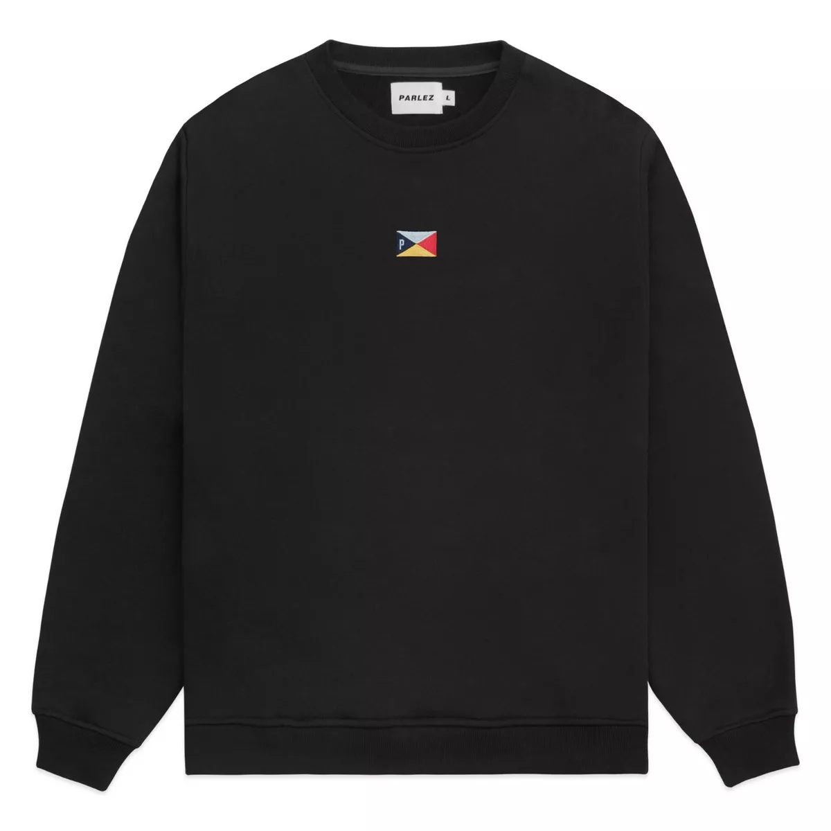 Parlez Sweatshirt Parlez Pennant Crew Neck Sweatshirt Black Grey Sand