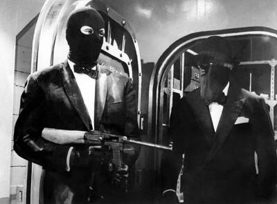 Alain Delon and Jean Gabin in Melodie en sous sol 1960s Movie Old Photo