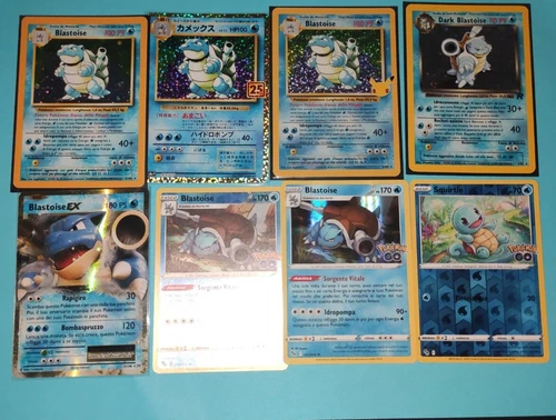 POKÉMON BLASTOISE THEMED LOT BASE SET /VINTAGE AND NEW V/VMAX/GX/EX/SHINY/HOLO