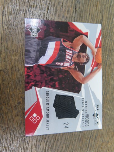 2003-04 Upper Deck Black Diamond Single Diamond Jersey #BD-QW Qyntel Woods - Picture 2 of 3