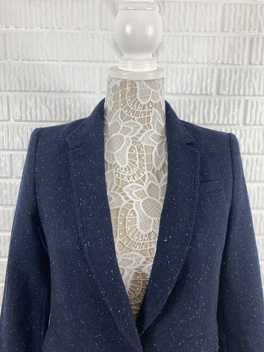 Hacking Jacket Blazer Blue 