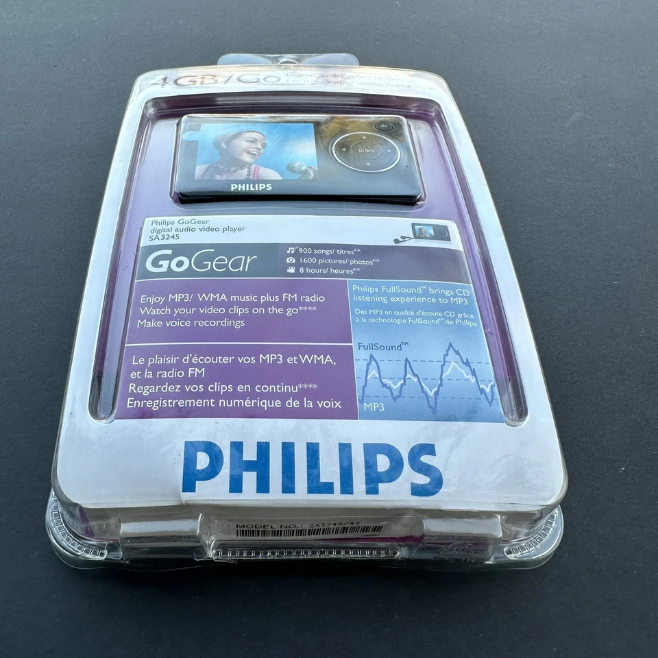 Philips GoGear Reproductor de Audio Digital Video SA3245 4 GB MP3, WMA y Radio FM Foto 2 de 3