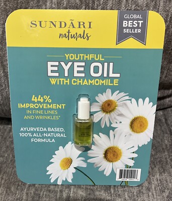 Sundari Naturals Youthful Eye Oil w/Chamomile  .5 oz NEW