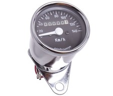 Mini Tachometer Speedometer Chrom 60mm Motorradtacho Motorrad für Suzuki Honda