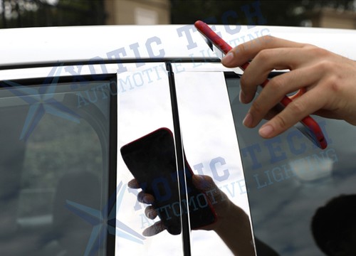 Stainless Steel Window Door Pillar Post Strip Cover For Civic 10th Gen 2016-2021 - Picture 7 of 12