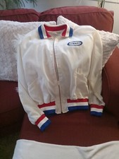Vintage Kraft Holloway Jacket Windbreak Satin Red White and Blue size Small