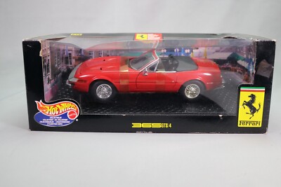 Hot Wheels Ferrari 365 GTS 4 1:18 Voiture - Rouge (74299257308