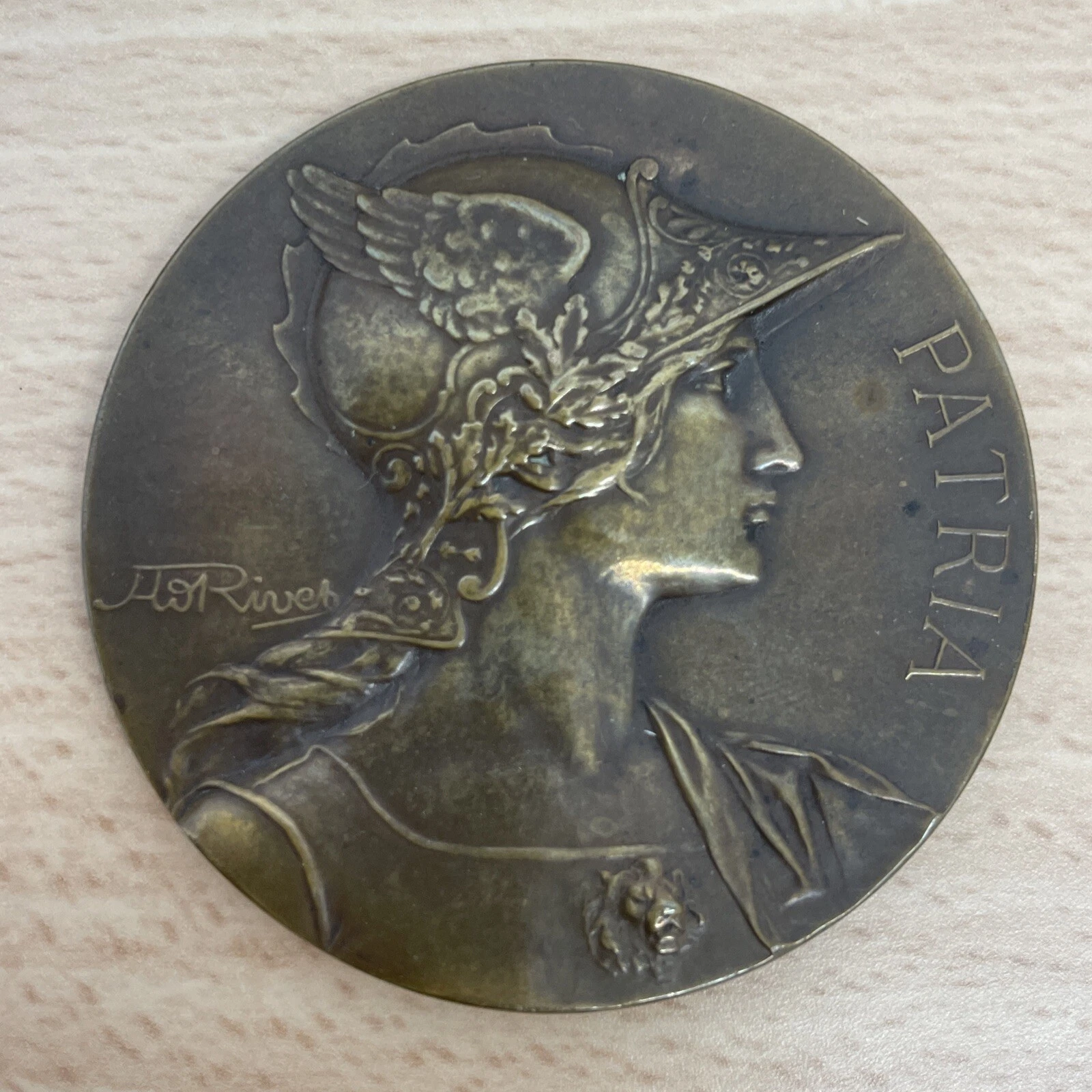 Médaille En Bronze Patria Rivet 116,53 Grammes