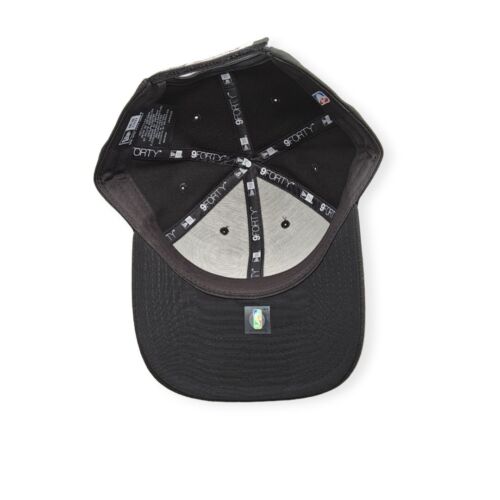 New Era Los Angeles Lakers 9Forty The League Black Adjustable Strap Hat Cap - Picture 5 of 6